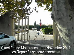 REPORTAGE 2011 MARSEILLE 2011 11 01 CIMETIERE DE MAZARGUES  (1) LES RAPATRIES SE SOUVIENNENT par GM